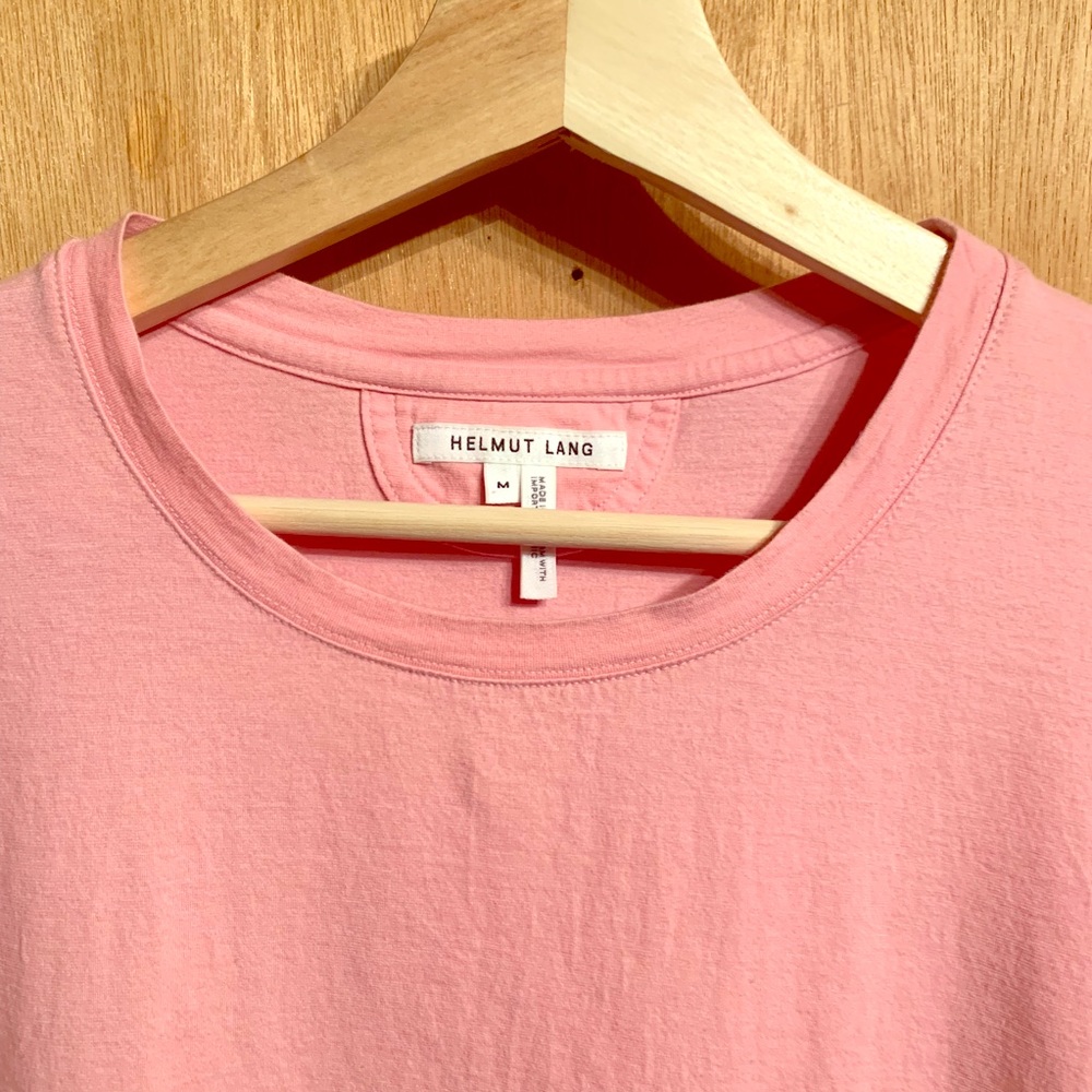 Men’s Size M Pink Helmut Lang Cutout Tee